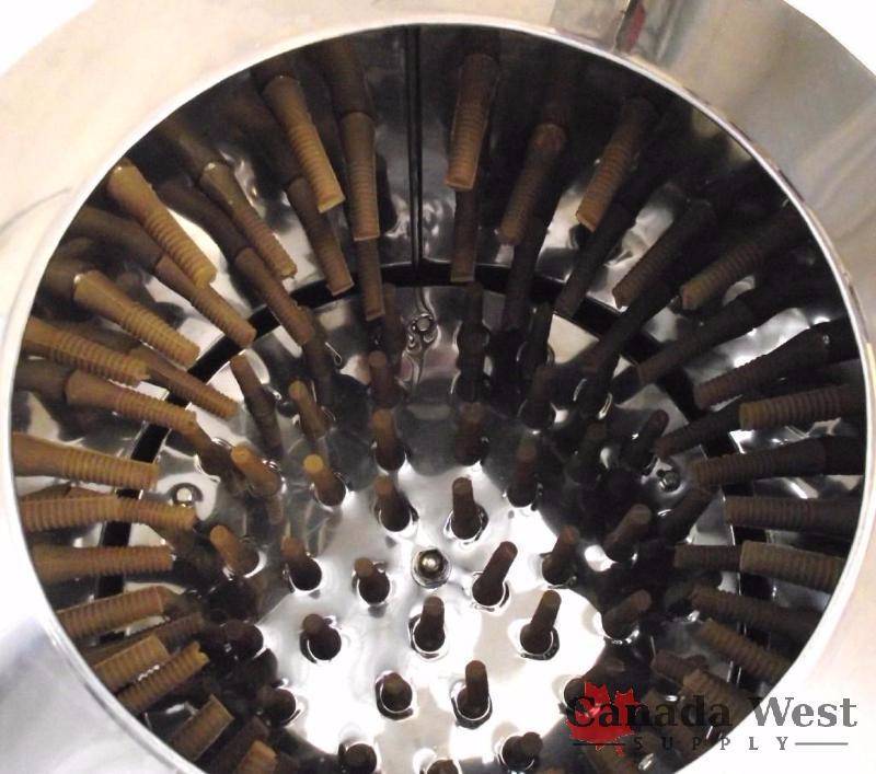 lot 52 image: UNUSED STAINLESS STEEL AUTOMATIC POULTRY PLUCKER PM60
