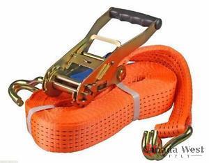 lot 54 image: NEW 10 PCS 2 X 27FT RATCHET STRAP J HOOK RT5000