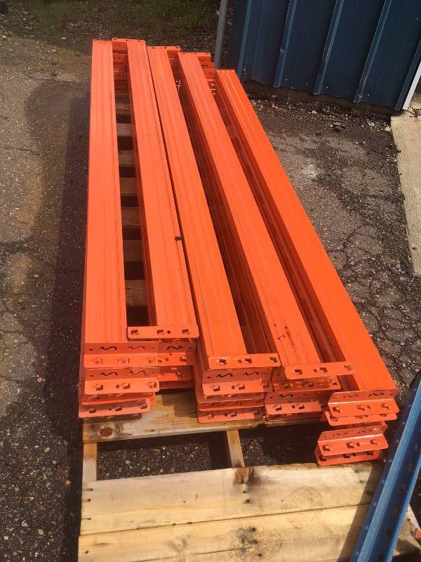 lot 42 image: LOT OF RACKING  BEAMS SOLD AS IS