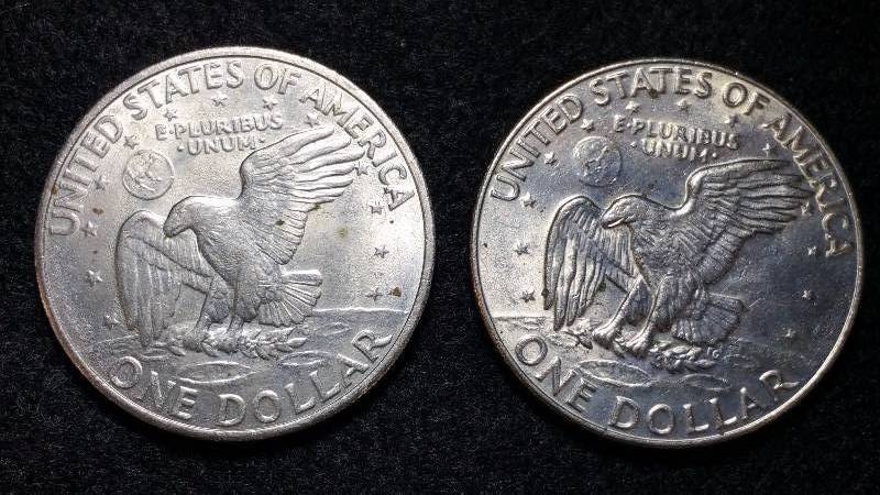 1971 & 1977 Einsenhower Dollar Coins