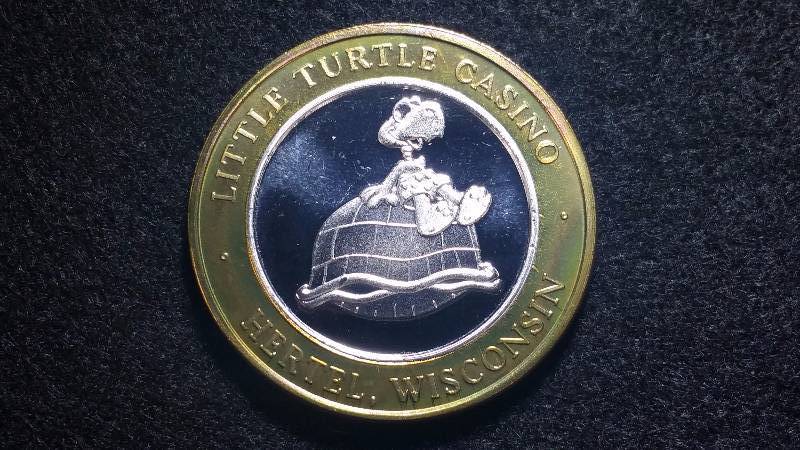 Little Turtle Casino Silver Collector Coin
