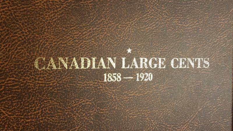 Canadian Large Cents in Album
