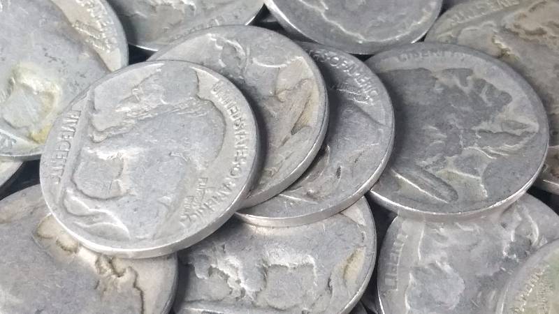 Group of 100 Buffalo Nickels