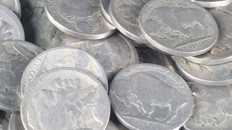 Group of 100 Buffalo Nickels