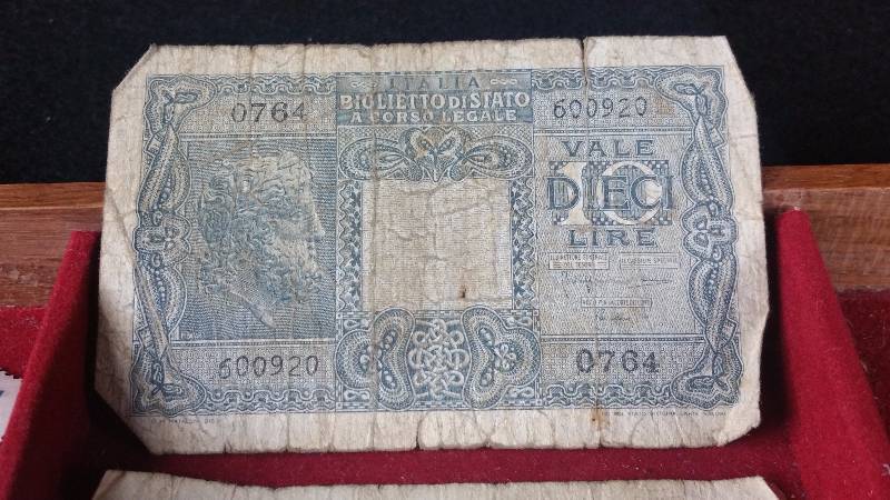 1950 1 German Pfennigs  10 Lires  Stamps