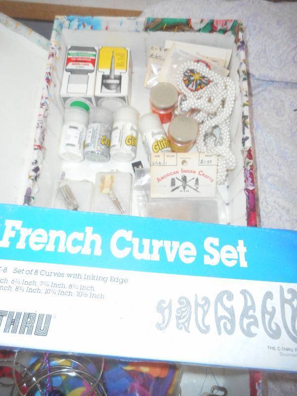 CRAFTING SUPPLIES AND BOXES