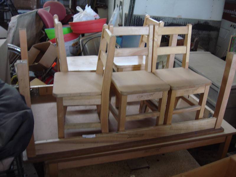Tables and chairs