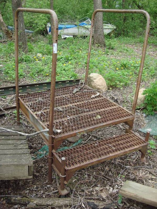 Steel stairs