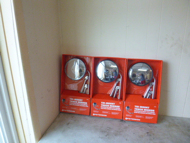 3 PM Stainless Steel Tri-Mount Truck Mirrors