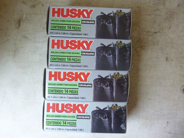 4 Boxes of Husky Lawn Bags