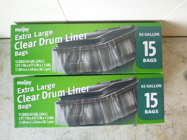 2 Boxes of Meijer Extra Large Drum Liners