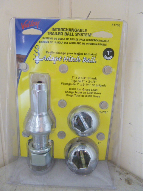 Valley Interchangeable Trailer Ball System