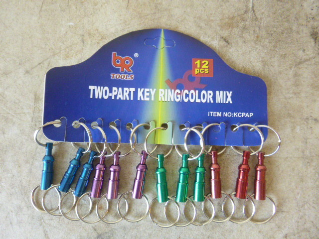 12 BR Tools 2 Part Key Rings