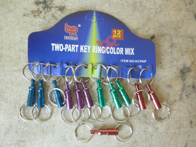 12 BR Tools 2 Part Key Rings