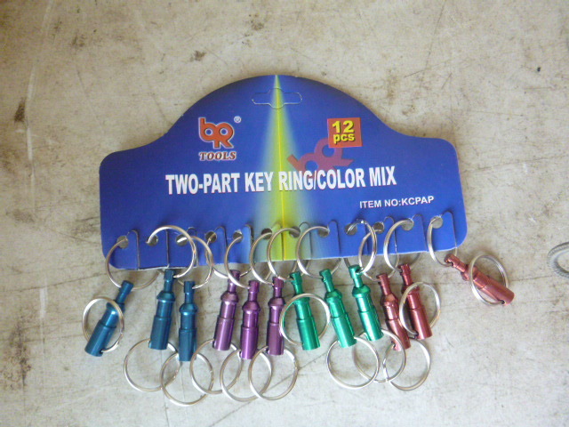 12 BR Tools 2 Part Key Rings