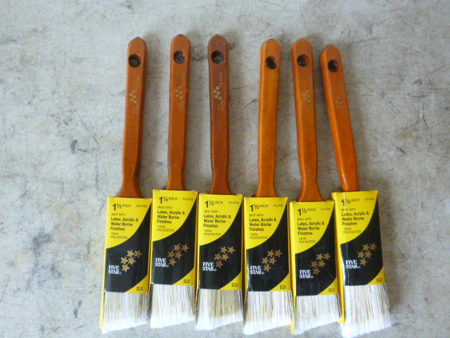 6 Five Star Paint Brushes