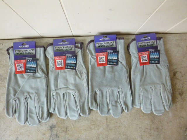 4 Pair of AMG Leather Gloves