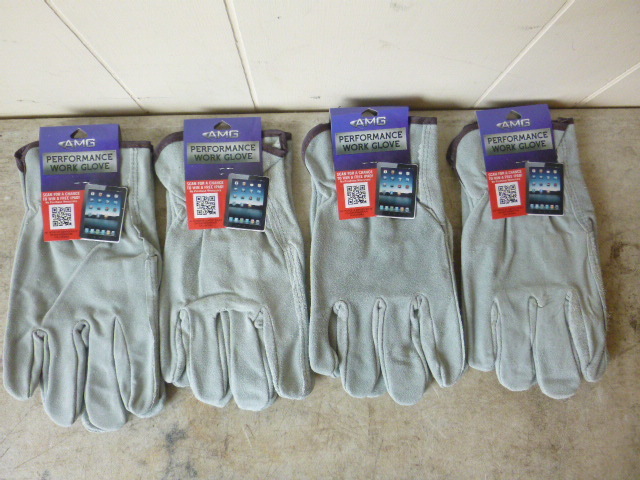 4 Pair of AMG Leather Gloves