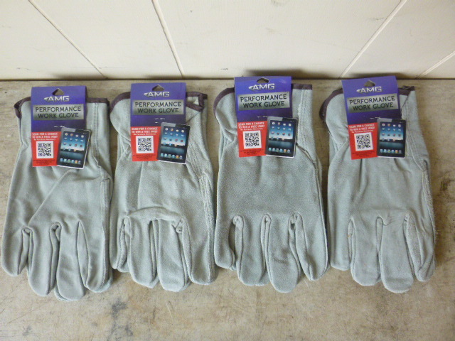 4 Pair of AMG Leather Gloves
