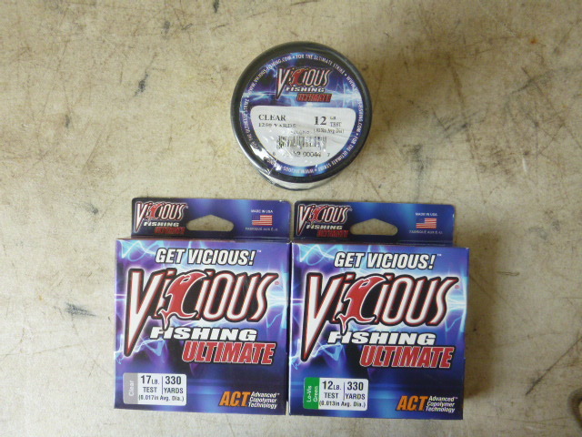 Vicious Brand ULTIMATE FISHING LINE 4# Test 330 yd Spool