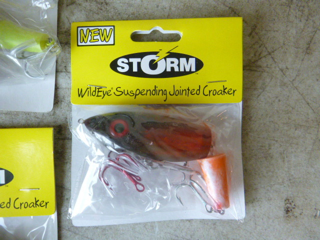 5 Storm Wildeye Suspending Jointed Croaker Lures, Northstar Kimball May  Consignments #2
