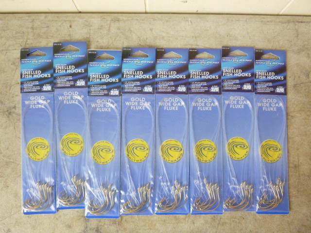 8 Packs of South Bend Snelled Fish Hooks