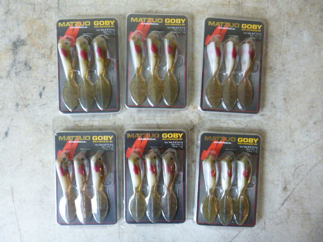 6 Packs of Matzuo Goby Minnows