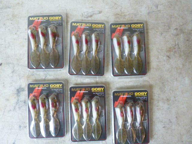 6 Packs of Matzuo Goby Minnows