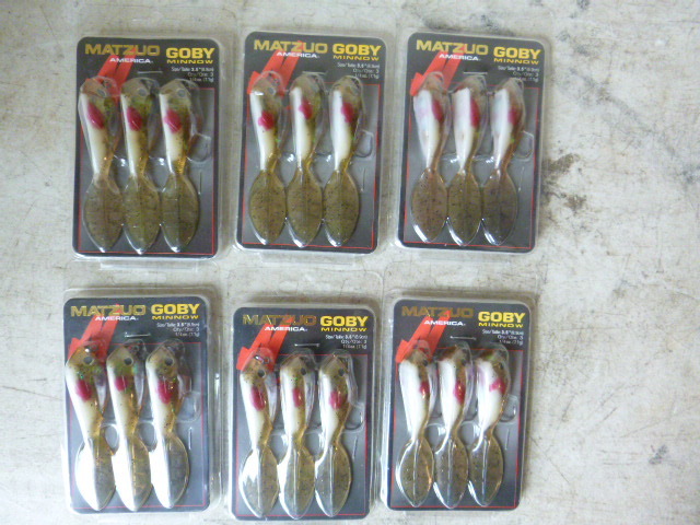 6 Packs of Matzuo Goby Minnows
