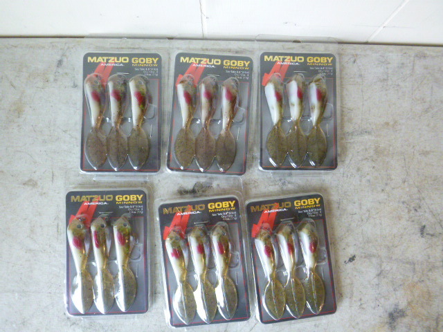 6 Packs of Matzuo Goby Minnows