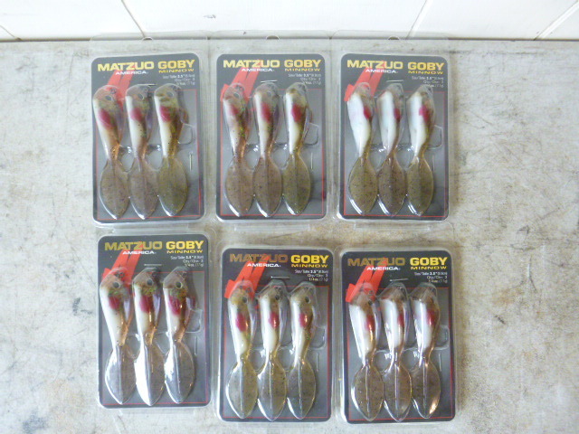 6 Packs of Matzuo Goby Minnows