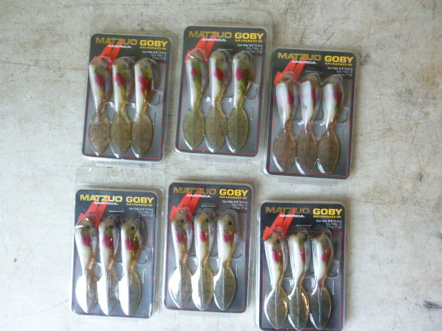 6 Packs of Matzuo Goby Minnows
