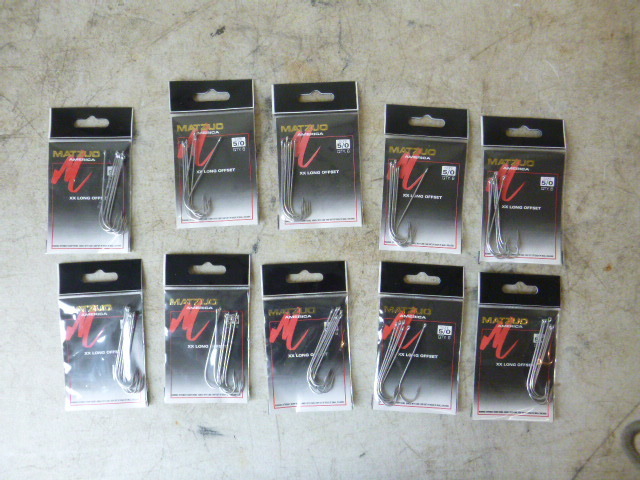 10 Packs of Matzuo XX Long Offset Hooks