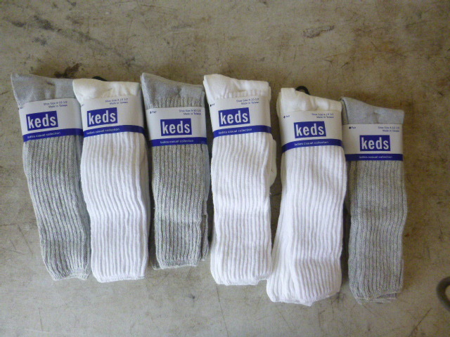 12 Pair of Keds Socks