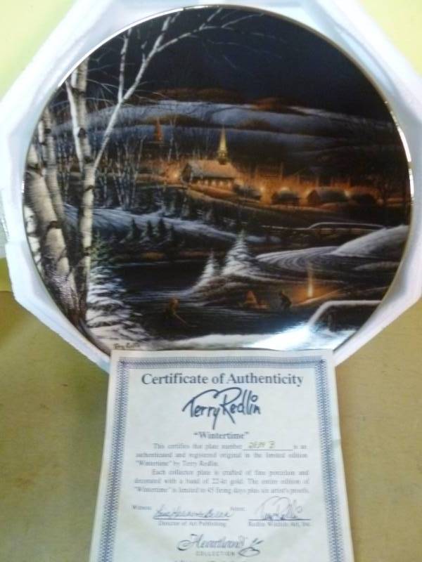 lot 142 image: Terry Redlin Plate Decoration