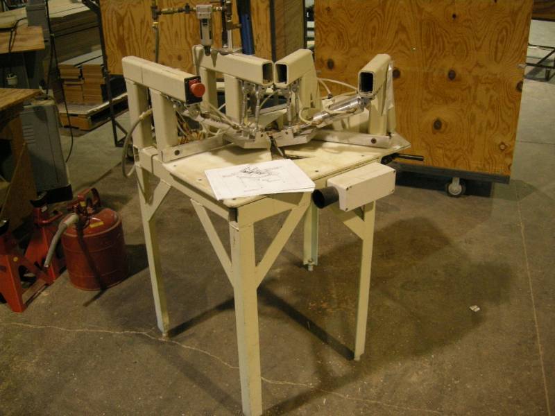 lot 34 image: Custom Angular Press Edge Gluing Machine