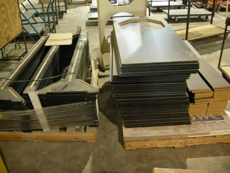 lot 38 image: 2 Pallets Particle Board Display