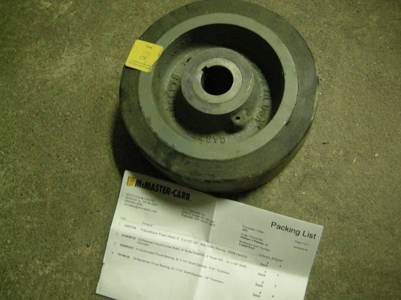 lot 102 image: Polyurethane Tread Wheel 6 x 2-12