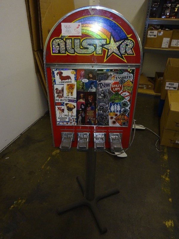 lot 14 image: All-star coin sticker vending machine