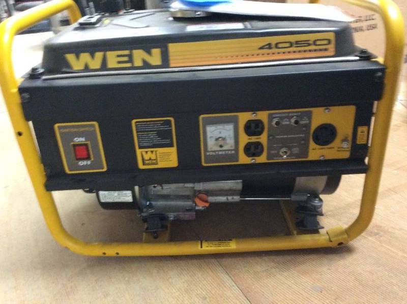 lot 82 image: Wen 3,500-Watt Gasoline Powered Portable Generator with Wheel Kit