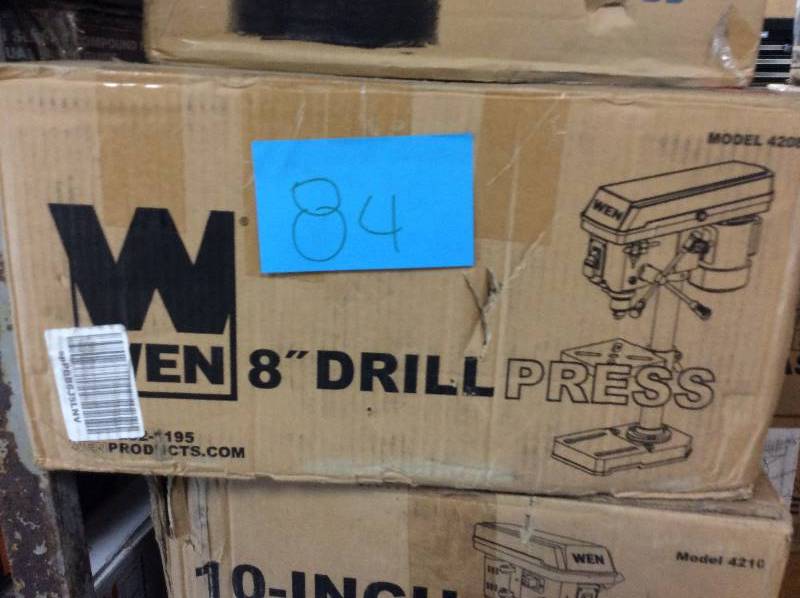 lot 84 image: Wen 8 in. 5-Speed Drill Press never sused