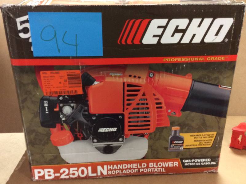 lot 94 image: Echo 165 MPH 391 CFM 25.4cc Low Noise Handheld Gas Leaf Blower