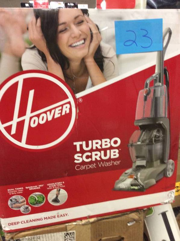 lot 23 image: Hoover Turbo Scrub Carpet Washer