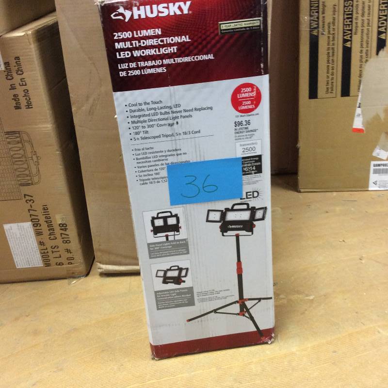 lot 36 image: Husky 2500 Lumen Multi Directional LED Worklight