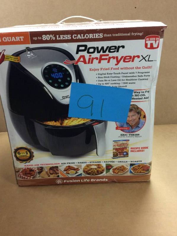 lot 91 image: Power Air Fryer X 3.4 QT