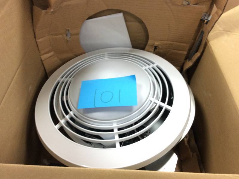 lot 101 image: Nutone 70 CFM Ceiling Exhaust Fan with Light and Heater