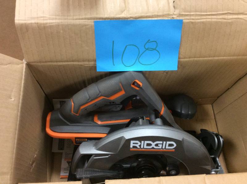 lot 108 image: Ridgid 5X Brushless 18V 7 14  in Circular Saw used in very good condition Tool Only