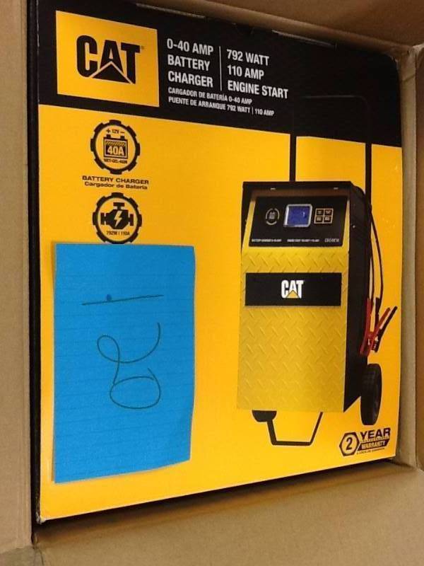 lot 120 image: CAT Battery Charger 0-40 amp
