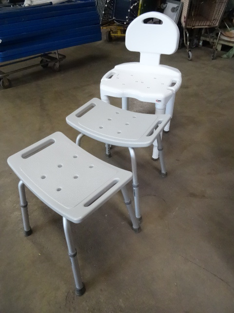 3 shower chairs...