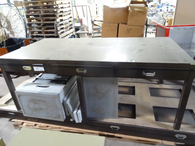 Retail display table. 3 drawers on ...